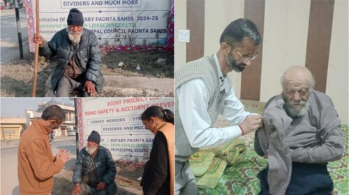 पत्रकार संजय कंवर फिर बने बेसहारों का सहारा, कड़कड़ाती ठंड में सड़क किनारे पड़े 95 वर्षीय बुजुर्ग का रेस्क्यू..
