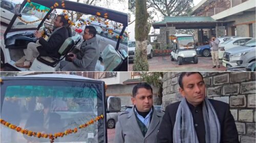 HPTDC के लिए बड़ी उपलब्धि, होटल न्यू रोस कॉमन, कसौली में इलेक्ट्रिक गोल्फ कार्ट सेवा का शुभारंभ..