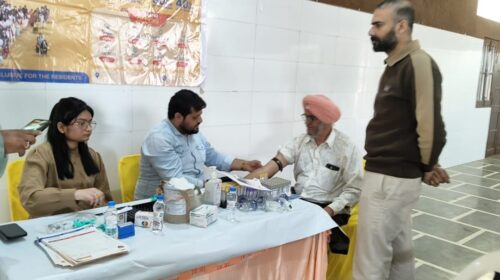 भूतपूर्व सैनिक संगठन पांवटा साहिब व शिलाई क्षेत्र के बैनर तले निशुल्क चिकित्सा शिविर का आयोजन
