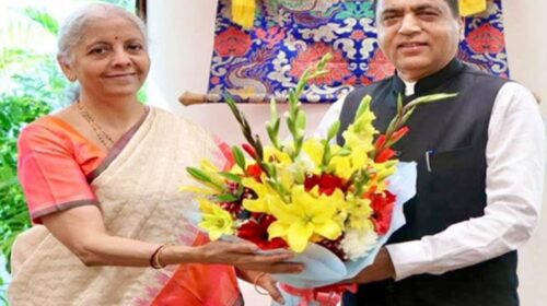हिमाचल के वित्तीय हालात पर जयराम ठाकुर ने की केंद्रीय वित्त मंत्री से मुलाकात