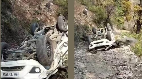 पांवटा-शिलाई NH-707 पर बोलेरो दुर्घटनाग्रस्त, रोनहाट कॉलेज के कई छात्र घायल..