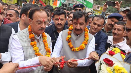 उपमुख्यमंत्री ने शिलाई विधान सभा क्षेत्र में 7 करोड़ 50 लाख की योजनाओं के शिलान्यास तथा लोकार्पण किए