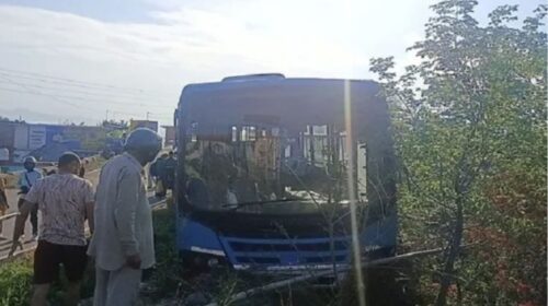 धर्मशाला जा रही HRTC बस हादसे का शिकार, अनियंत्रित होकर खेतों में जा घुसी…मची अफरा-तफरी