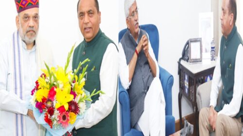 एआई समिट विवाद व राज्यसभा चुनाव से पहले शाह व शेखावत से मिले जयराम