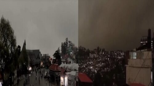 हिमाचल में दिन में छाया घना अंधेरा! लोगों को दोपहर को ही जलानी पड़ी लाइटें, रुक-रुककर बारिश