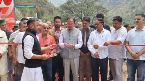 हर्षवर्धन चौहान ने जोंगपुल-सुनोउ बास संपर्क मार्ग का किया उद्घाटन