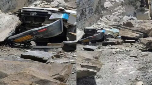 BIG BREAKING: हिमाचल की पांगी घाटी में चलती टाटा सूमो पर भीषण लैंडस्लाइड में 6 माह के बच्चे समेत 13 लोगों की मौत