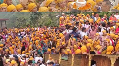 गुरु पूर्णिमा पर उमड़ी आस्था : 22 गांवों की 1500 सेवगटी ने महासू महाराज को भेंट किए चांदी के दो देव चिन्ह ‘डोरिया’