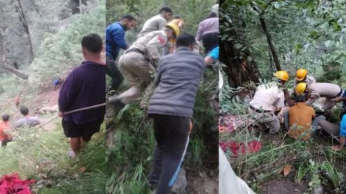हिमाचल प्रदेश के होली में 250 मीटर गहरी खाई में गिरी कार, PWD कर्मचारी समेत 2 लोगों की मौत