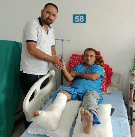 समाजसेवी व पर्यावरणविद्व नाथूराम चौहान से मिले मजदूर नेता, प्रशासन से सुरक्षा मुहैया करवाने की मांग..