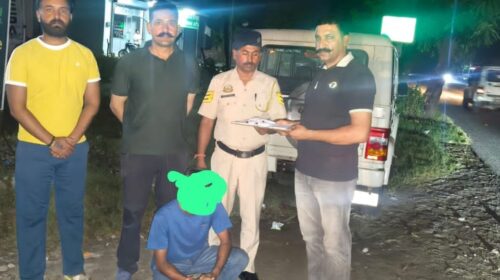 6.35 ग्राम चिट्ठे के साथ माजरा मे आरोपी गिरफ्तार