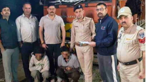 राजगढ़ में पुलिस की बड़ी कार्रवाई, 3.17 ग्राम चिट्टे के साथ ट्रक सवार 2 युवक गिरफ्तार