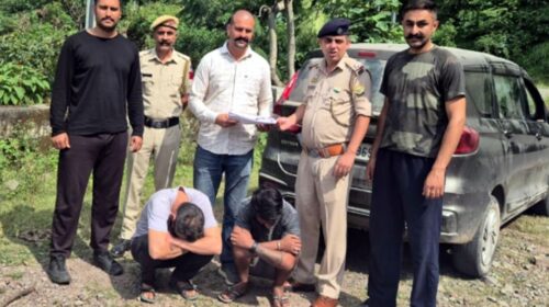 Sirmaur में 19.44 ग्राम चिट्टा बरामद, 2 तस्कर गिरफ्तार