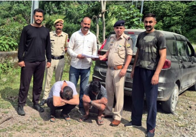 Sirmaur में 19.44 ग्राम चिट्टा बरामद, 2 तस्कर गिरफ्तार